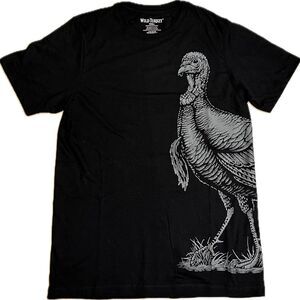 NEW! Wild Turkey bourbon whiskey women’s small black t-shirt NOS